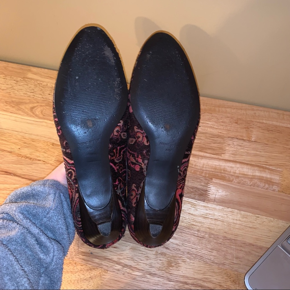 Nine west Brown and Pink Flats Size 8.5 - Picture 6 of 7